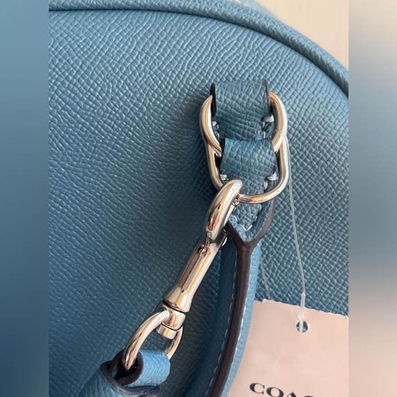 COACH Sydney Satchel - Silver/Pacific Blue - Picture 15 of 16